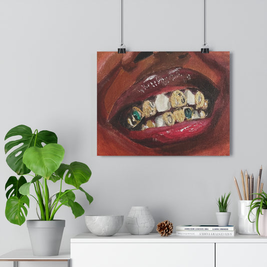 Golden Smile Print