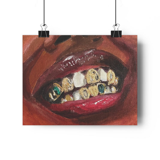 Golden Smile Print
